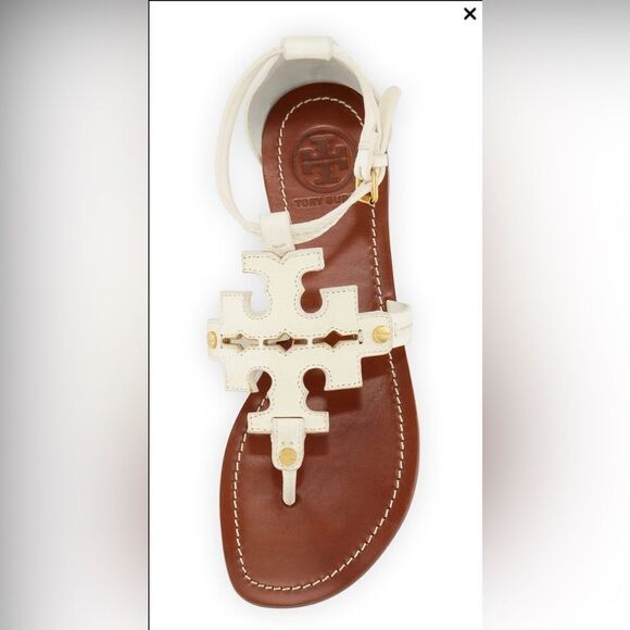 Tory Burch Phoebe Flat Sandals - Picture 1 of 11